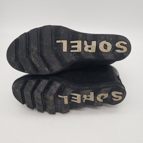 Sorel Joan of Arctic Wedge II Chelsea Boot Black Wedges Sorels Booties Womens 9 - Picture 7 of 9